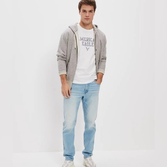 American Eagle Outfitters Denim - American  Eagle Athletic Straight L30W30